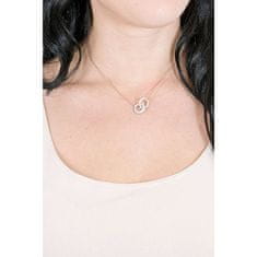 Swarovski Elegantna dvobarvna ogrlica s Swarovski Stone 5414999