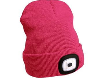 Extol Light Kapa z LED lučjo (43193), polnilna, USB, roza, univerzalna velikost