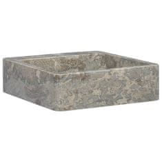 Vidaxl Umivalnik siv 40x40x12 cm marmor