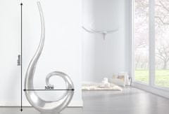 KINGHOME Vaza INVICTA WAVE 105 srebrna - aluminij