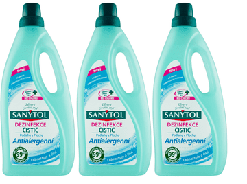SANYTOL 3 x 1 l antialergeno univerzalno čistilo