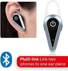 In Tech 9057 Bluetooth slušalka, črno-siva