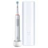 Oral-B Pro 3 – 3500 električna zobna ščetka, Braun dizajn, bela 