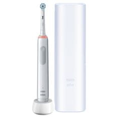 Oral-B Pro 3 – 3500 električna zobna ščetka, Braun dizajn, bela 