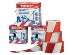 GEKO Opozorilni trak 70mm x 100m RDEČE-BELI