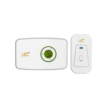 LTC Brezžični zvonec JUNGLE na baterije 3x1,5V AA bel