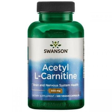 Swanson Acetil-L-karnitin 500 mg, 100 kapsul