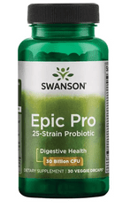 Swanson Epic Pro probiotiki 25 sevov, 30 milijard CFU, 30 kapsul