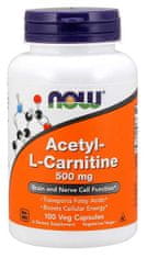 NOW Foods Acetil-L-karnitin 500 mg, 100 kapsul