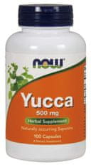 NOW Foods Yucca, 500 mg, 100 kapsul