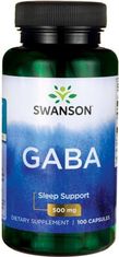Swanson GABA (gama-aminobutirna kislina), 500 mg, 100 kapsul