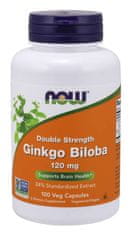 NOW Foods Ginkgo Biloba Double Strength, 120 mg, 100 zeliščnih kapsul