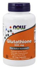 NOW Foods Glutation, zmanjšan, 500 mg, 60 zeliščnih kapsul