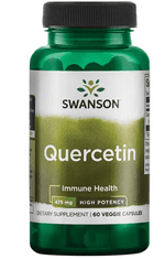 Swanson High Potency Quercetin, 475 mg, 60 zeliščnih kapsul
