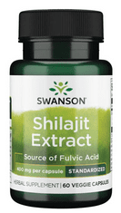 Swanson Shilajit Extract - 400 mg, 60 zeliščnih kapsul