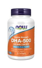 NOW Foods DHA-500, 500 DHA / 250 EPA, Omega 3, 90 mehkih kapsul