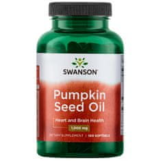 Swanson Bučno olje 1000 mg, 100 mehkih kapsul