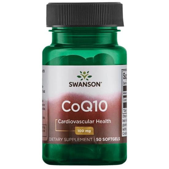 Swanson CoQ10 (koencim Q10), 100 mg, 50 mehkih kapsul