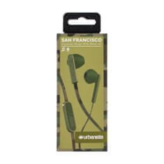 Urbanista San Francisco žične slušalke z mikrofonom, vojaško zelene