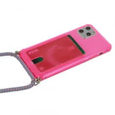 Summer ovitek z vrvico za iPhone 12 Pro Max, pink