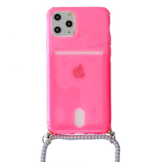 Summer ovitek z vrvico za iPhone 12 Pro Max, pink