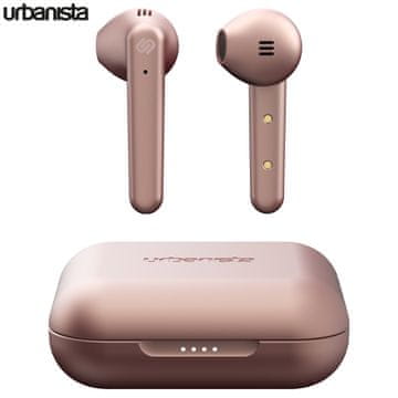 Urbanista Stockholm Plus brezžične slušalke s polnilno postajo, roza - Odprta embalaža