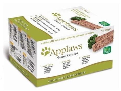 Applaws mačja hrana Multipack Country, 7 x 100 g
