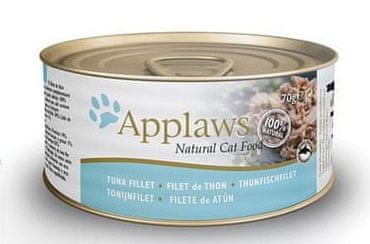 Applaws mokra hrana za mačke, tuna, 24 x 70 g