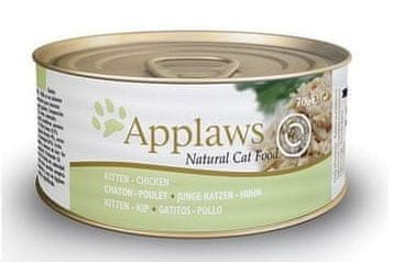 Applaws mokra hrana za mačje mladiče, 24 x 70 g