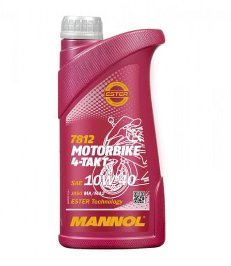 Mannol motorno olje 4-Takt Motorbike 10W-40, 1 l