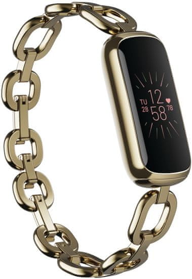 Fitbit Luxe posebna izdaja Gorjana Juwellery Band fitnes zapestnica, roza/zlata (FB422GLPK)