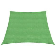 Vidaxl Senčno jadro 160 g/m2 svetlo zeleno 3/4x2 m HDPE