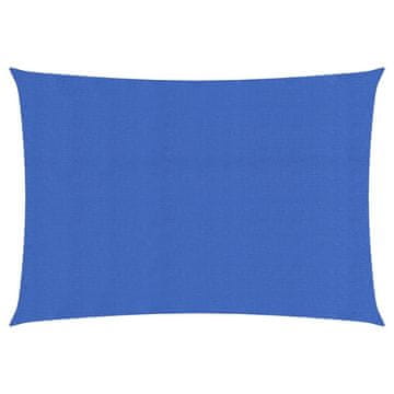 shumee Senčno jadro 160 g/m² pravokotno modro 6x8 m HDPE