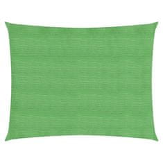 Vidaxl Senčno jadro 160 g/m² svetlo zeleno 2,5x3 m HDPE