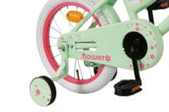 Amigo Flower otroško kolo za punce, 16", zeleno