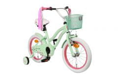 Amigo Flower otroško kolo za punce, 16", zeleno
