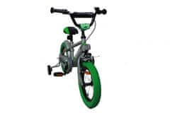 Amigo Sports otroško kolo za fante, 14", siva/zelena
