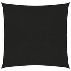 Vidaxl Senčno jadro 160 g/m2 črno 2,5x3 m HDPE