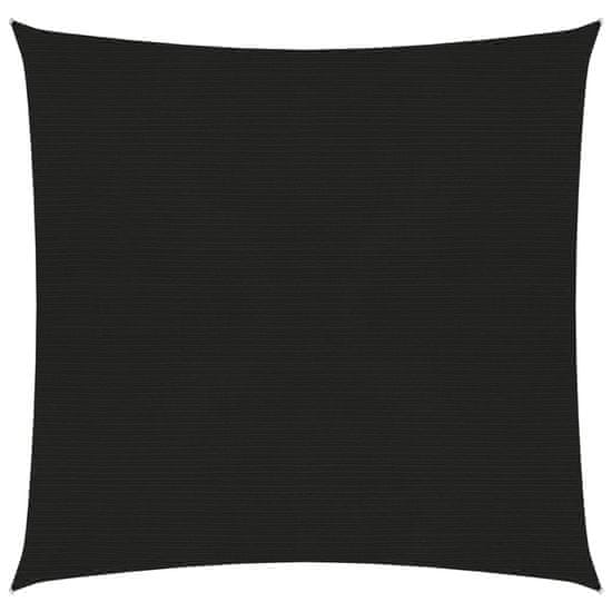 Vidaxl Senčno jadro 160 g/m2 črno 2,5x3 m HDPE