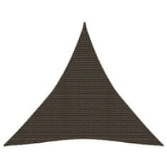 Vidaxl Senčno jadro 160 g/m2 rjavo 4x4x4 m HDPE
