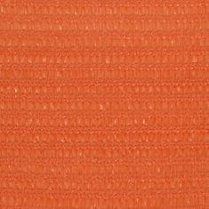 Vidaxl Senčno jadro 160 g/m2 oranžno 2x4 m HDPE