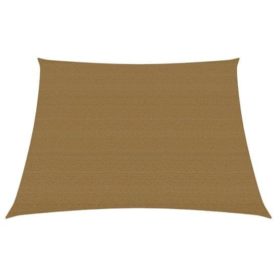 Vidaxl Senčno jadro 160 g/m2 taupe 3/4x3 m HDPE