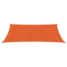 Vidaxl Senčno jadro 160 g/m2 oranžno 2x4 m HDPE