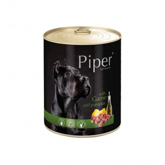 Piper Dolina Noteci mokra hrana za pse, divjačina in buča, 24 x 400 g