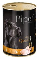 Piper Dolina Noteci mokra hrana za pse, prepelica, 24 x 400 g