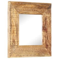 Vidaxl Ročno izrezljano ogledalo 50x50x11 cm trden mangov les