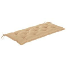 Greatstore Vrtna klop z blazino 135 cm trden akacijev les