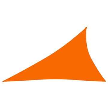 Vidaxl Senčno jadro oksford blago trikotno 4x5x6,4 m oranžno