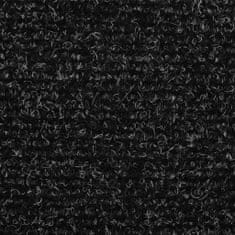 Vidaxl Samolepilne preproge za stopnice 10 kosov temno sive 54x16x4 cm