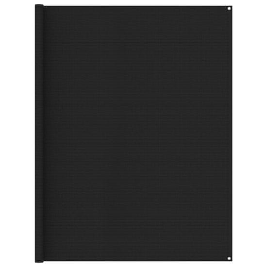 Vidaxl Preproga za šotor 250x300 cm črna